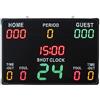 CCZRD Pallacanestro con Tabellone Segnapunti Multiplo Orologio da 24 Secondi, Sportivo Elettronico Digitale A LED, Pannello Punteggio Freccette Facile Vedere Sia all'Interno Che all'Esterno