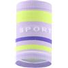 Generisch Fasce da polso, con strisce colorate, per pallacanestro, tennis, calcio, corsa, fitness, palestra, sollevamento e yoga