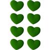 Vdaxvme 8lots Ammortizzatori per racchetta da tennis, a forma di cuore, in silicone, multicolori, per ridurre le vibrazioni, riduttore leggero delle vibrazioni