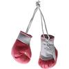 Ruarby Ciondolo a forma di guantoni da boxe in miniatura, colore nero/blu/bianco/rosso, per uomo