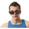 Lurrose Occhiali da Sole Sportivi Uomo Neri in Plastico, Protezione da Vento e Particelle, per Sport All'aperto e Festa Estiva