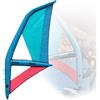 XUXIAO Kit Vela SUP Gonfiabile con Pompa, Zaino e Base Rotante 5.2m