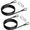 zwxqe Cavo Di Estensione Fitness 2 Pezzi Yoga Ergonomici Resistenti | Cavi Sostitutivi per Palestra Per Yoga Casa Viaggio Allenamento Schiena Braccia Tricipiti Curl Squat Panca
