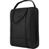 Ronyme Custodia Scarpe da Golf Borsa Porta Scarpe Portascarpe Sacca Organizer in Pelle Pu Opaca Design Leggero Ordine Nel Bagagliaio Adatta a Campo Pratica Viaggi Auto Spostamenti, Array, Nero