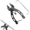 CERFFOOL Morsetto a catena per bicicletta Smontaggio rapido | Mini portatile facile da usare strumento a catena in acciaio per riparazione e manutenzione di MTB