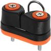 SHINEOFI Tacchetta Doppia in Nylon Guida a Doppia Cinghia e Design a Sfera Rotante, in Lega di Alluminio Resistente, per Attrezzatura Pilates e Kayak, Montaggio su Binario