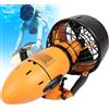 CHENWY Sea Scooter Elettrico per Immersioni subacquee 300W/500W, Scooter subacqueo