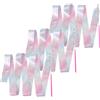 Luxshiny Nastri per Ginnastica Ritmica 3 Pezzi Rosa in Tessuto e Fibra di Vetro, Riutilizzabili Finitura Raffinata, per Allenamento Fisico e Spettacoli di Danza