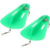 VILLCASE Tavola da Tuffo in Plastica Verde 2 Pezzi Azione Realistica e Movimento Oscillante Accessorio per Pesca Subacquea e Pesca in Mare Profondo