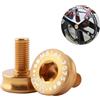 CIMAXIC Vite Antifango per Pedivella Bici in Lega di Alluminio 7075 Compatibile Scatola Movimento a Quadro Colore Oro Adatta per Mountain Bike e Bici Pieghevole
