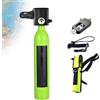 Xenmekrx Mini Bombola Subacquea 0.5 Litri Riserva Aria Emergenza Yacht