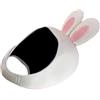 KIXZSAZ Adorabile Cuffia da Sub a Forma di Coniglio da Cartone Animato, Cappuccio da Sub in Neoprene da 3 mm, Comoda da Indossare per Tutti Gli Sport, Rosa Bianco, M
