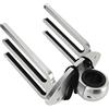 Prevessel Supporto a torre regolabile per Wakeboard con inserti in gomma morbida per due tavole Wakeboard, per tubi di morsetto da 4,8 cm, 6 cm e 6,3 cm, supporto per