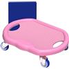 zwxqe Ab Roller Board, Silent Addominal Wheel Trainer, Exercise Equipment, Full Body Fat Burning Fitness Tool With Mat For Home Gym and Tummy Weight Control