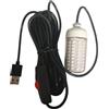 Générique Luce verde per la pesca - Lanterne da 8 W ad alta luminosità con porta USB, cavo impermeabile 5 metri luce subacquea per pesci - per la pesca dello sgombro, calabrone, notte in battaglia