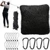 Generic Rete da allenamento da golf, 300 x 300 cm, barriera per palloni da calcio, in nylon, con ganci, per esterni, giardino, cortile, prato, hockey, calcio, baseball