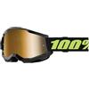 100% Maschera Strata 2 Solar Eclipse - Lente A Specchio Oro