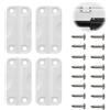 TOP-MAX Kit di cerniere in plastica Coolbox con viti, resistente alle temperature (57 x 32 mm), fissaggi hardware compatibili con Igloo 50-165 Qt, ricambi anti-crepe per pesca e refrigeratori esterni