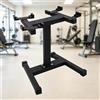 HHEMSTD Supporto multifunzione per manubri in tubi d'acciaio, supporto per manubri regolabile con base a forma di H, portata di 136 kg