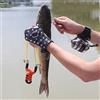 Generic Polsino da Pesca con Paramano in Acciaio - in PU Resistenti per gli Appassionati di Pesca - Vestibilità Regolabile, 10,2 * 2,4 Pollici