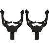Ruarby 2 pezzi Supporto per canna da pesca Staffa Testa Rod Grips Supporto per coda da pesca Supporto per coda di coda Clip Strumento Leggero Supporto per Testa Leggero Supporto Portatile