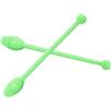 Toddmomy 2 Bastoncini da Ginnastica Ritmica in Plastica Sicuri e Adulti, Attrezzi per Ginnastica Artistica e Danza, Colore Verde Chiaro, per Fitness e Danze Ritmiche
