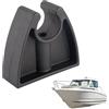 Generico Supporto Clip LightPole Barche Luce Marina Morsetto Organizzazione | Supporto lampada da barca nero Supporto barca Kayak Ponte Dock Parete Torcia marina Supporto torcia marina ner