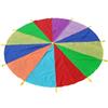 LIGIGWASH Paracadute Arcobaleno, Ombrello da Gioco per attività Outdoor e Indoor, Strumento Educativo per Sviluppo Muscolare e Divertimento