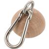 BESTOMZ Allenatore a Mezza Sfera di Forza Presa in Legno Ergonomico e Superficie Antiscivolo Texture Naturale per Arrampicatori, per Esercizi a Casa e'aperto