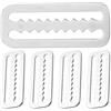 NUSITOU Fibbia Facile Installazione per Cintura Subacquea in Acciaio Inossidabile 316 Serrated Slide Keeper 5 Pezzi per attività All'aperti e Snorkeling