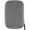 Kingshion Custodia portatile per racchette da ping pong, con chiusura a cerniera, custodia protettiva in tessuto per 2 racchette e palline, organizer da viaggio leggero (grigio)