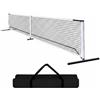 APLVFFZH Rete Pickleball Portatile Rete Allenamento Rete Campo Mobile Telaio Acciaio Resistente Stabilità Linea Gioco Chiara Installazione Rapida Adatta a Scuole Parchi Campi Pubblici Allenamenti