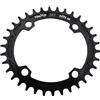 CarbonEnmy Corona ovale in alluminio per bicicletta, NARROW WIDE BCD, dimensioni di 104 mm, 32T 34T 36T 38T, Nero , 34T