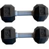 Hperu Manubri per bambini, mini pesi a mano in silicone, giocattolo per esercizi fitness per bambini piccoli, 1, 8x4, 7 pollici, confezione da 2, nero