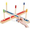 Zwxqe Throw Hoop Game, Throwing Game for Indoor and Outdoor Fun, Ring Throw Combo Set, Backyard Games, Perfect for Family Gatherings and Competitive Play, Ring Toss Games Indoor Outdoor Games