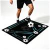 LIKESPORTING Tappetino da allenamento calcio 60x90 cm antiscivolo - Controllo palla e esercizi di passo per bambini e adulti - Tappeto silenzioso per uso domestico