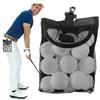 Generico Borsa a tracolla in rete di nylon Rete di nylon da 18 capacità | Borsa per riporre 18 palline da golf e tennis per accessori, viaggi