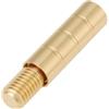 YINETTECH 1 set di adattatori in ottone per stecca da biliardo, 10 mm x 51 mm e 12 mm x 37 mm, compatibile con stecche da biliardo e snooker