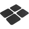 Glewi Parastinchi in schiuma per snowboard, 4 pezzi, 15 x 12,5 cm, colore: nero
