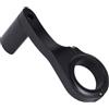 WRITWAA Supporto Estensione Manubrio Bici Pratico e Affidabile in PC TPU 31,8mm Nero per Luci e Cronometri per Ciclismo su Strada e Mountain Bike