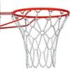 Jixin Xyzhi Porta da basket in acciaio inox, dimensioni standard, 48 cm, con 12 passanti, rete da basket in metallo, per interni ed esterni (solo catena)