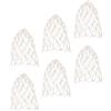 Mikikit 6 Pezzi Reti per Tasche da Biliardo in Cotone Bianco Set per Tavolo da Biliardo Design Riutilizzabile per Sostituzione Tasche Pool