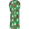 FRODOTGV Copritesta per mazze da golf per driver Fairway Wood Hybrid | Pelle PU impermeabile e resistente all'umidità Golf Club Care Gear Christmas Tree Bow