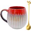 inheming Tazza con manico da 500 ml, grande manico in ceramica fatta a mano, 500 ml, grande tazza da cappuccino con manico per latte, caffè e bevande