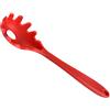 Inzopo, forchetta per spaghetti in silicone, cucchiaio per spaghetti antiaderente, lunghezza 28,5 cm, colore: rosso 1