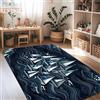 Generic Tappeto con barche a vela, stile nautico contemporaneo con onde e nuvole, estivo, in spugna a pelo basso, rettangolare, morbido, rettangolare, antimacchia, per soggiorno, camera da letto, aula e