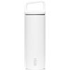 MIIR, Borraccia a bocca larga, isolata sottovuoto, a prova di perdite, struttura in acciaio inossidabile, bianco, 473 ml
