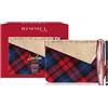 Rimmel London, Confezione Regalo Donna London Look, Pochette Metalizzata e Tartan con Mascara Wonder'Luxe e Matita Occhi Soft Kohl Kajal