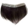 2WFYJNITP Sistema di sostituzione Parrucchino for capelli umani Pelle sottile Base in PU Fronte Patch Protesi capillare da uomo Della Base(Dark Brown#2)