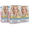 L'Oreal Paris L'Oréal Paris Tinta Capelli Excellence, Copre il 100% dei Capelli Bianchi, a Lunga Durata, 01 Blonde Supreme Biondo Ultra Chiaro Naturale, Confezione da 3